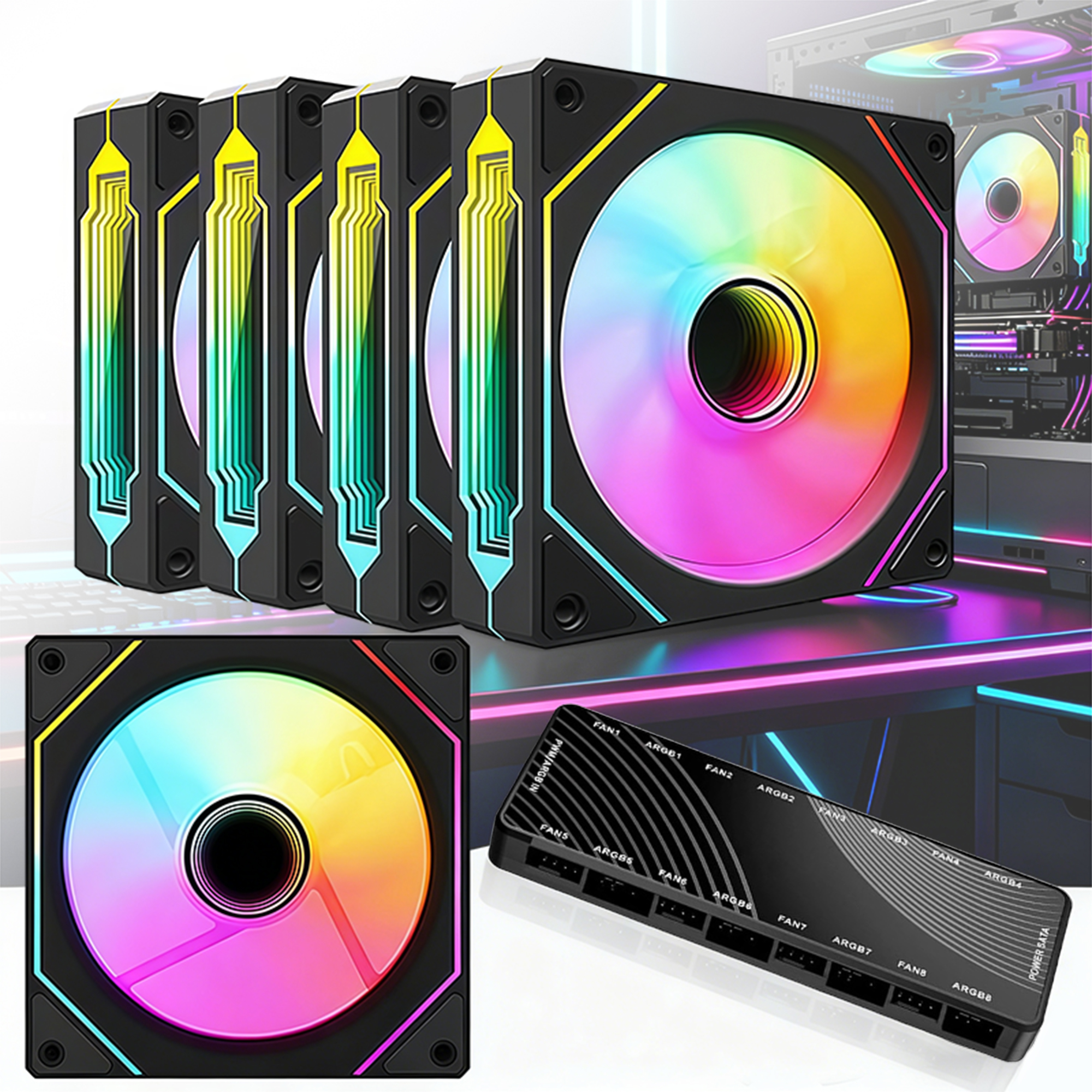 Esports Gaming Fan - Prism 4 Pro 120mm Case Fan
