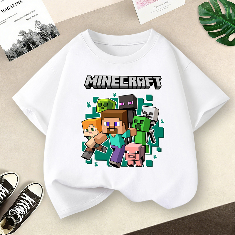 Esports Gaming Shirts - Miner Crafted Children Short Sleeve T