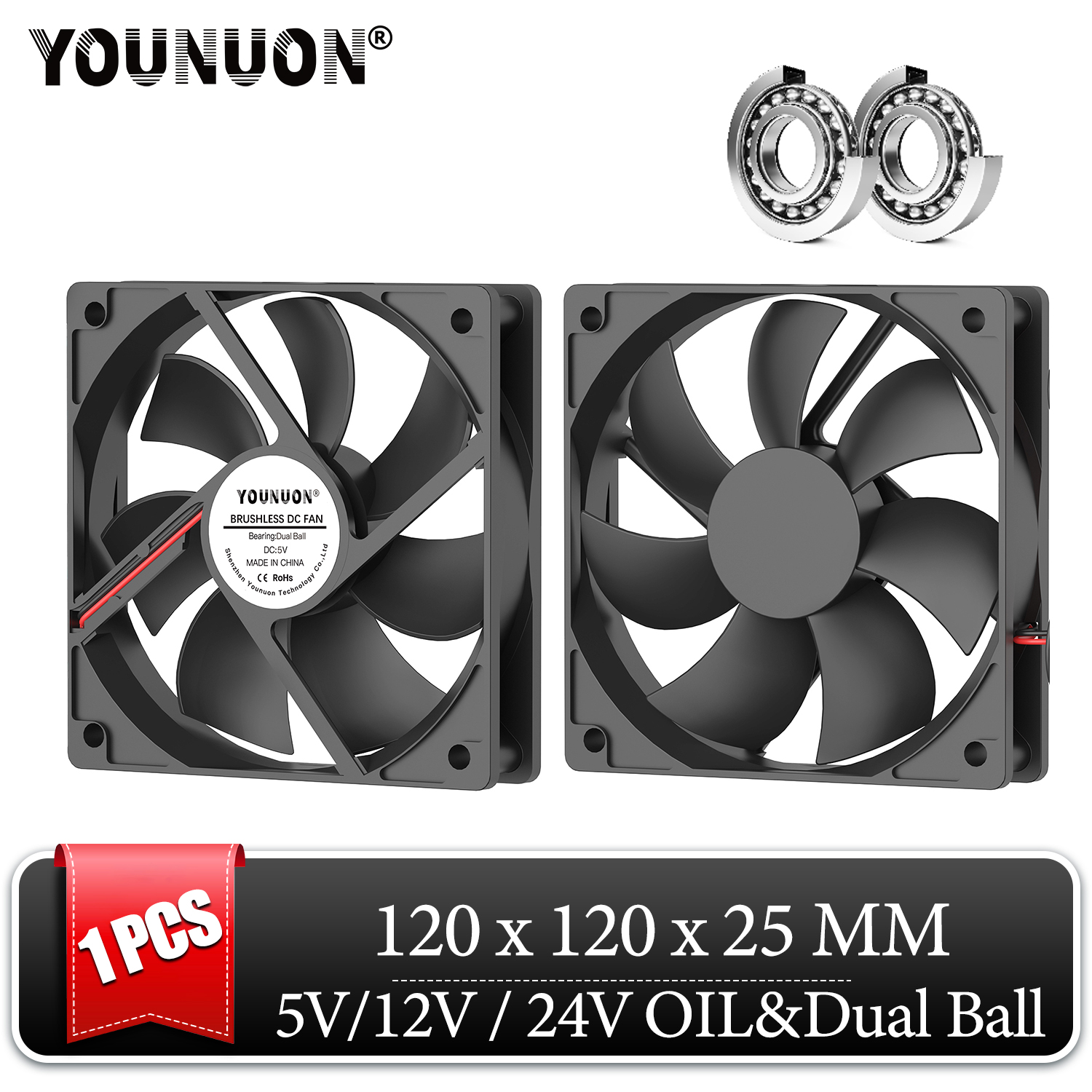 Esports Gaming Fan - DC 5V 12V 24V 120mm Cooling