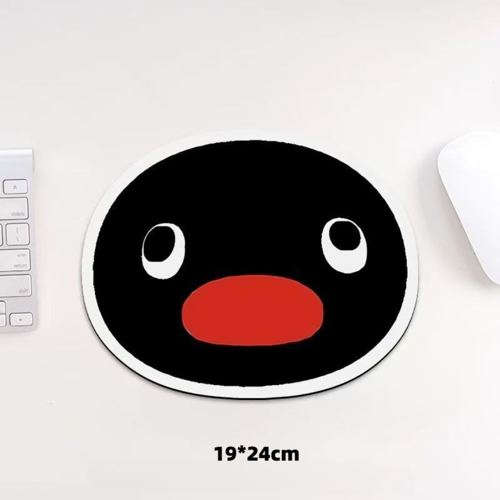Esports Gaming Desk - Cute Penguin Expression Mouse Pad Funny