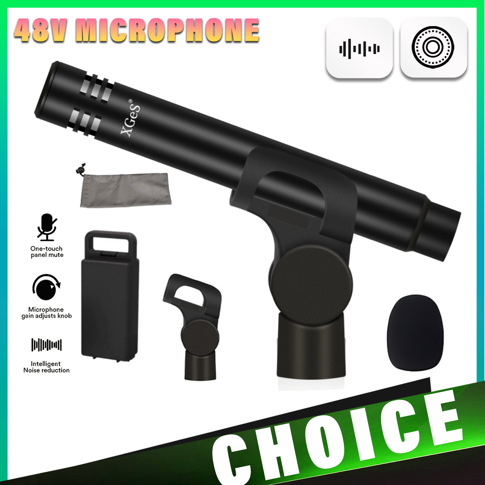 48V Wired Microphone Professio – Streaming Mic Condenser recenzja i cena