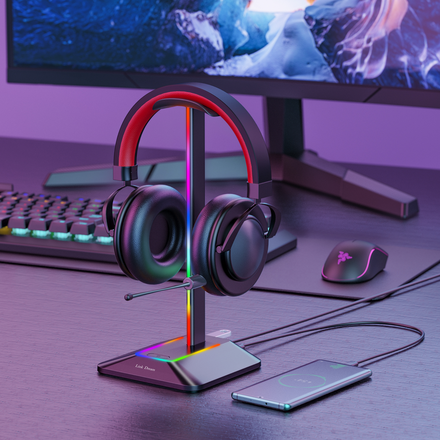 New Bee Z8 RGB Headphones Stan – Esports Gaming Desk recenzja i cena