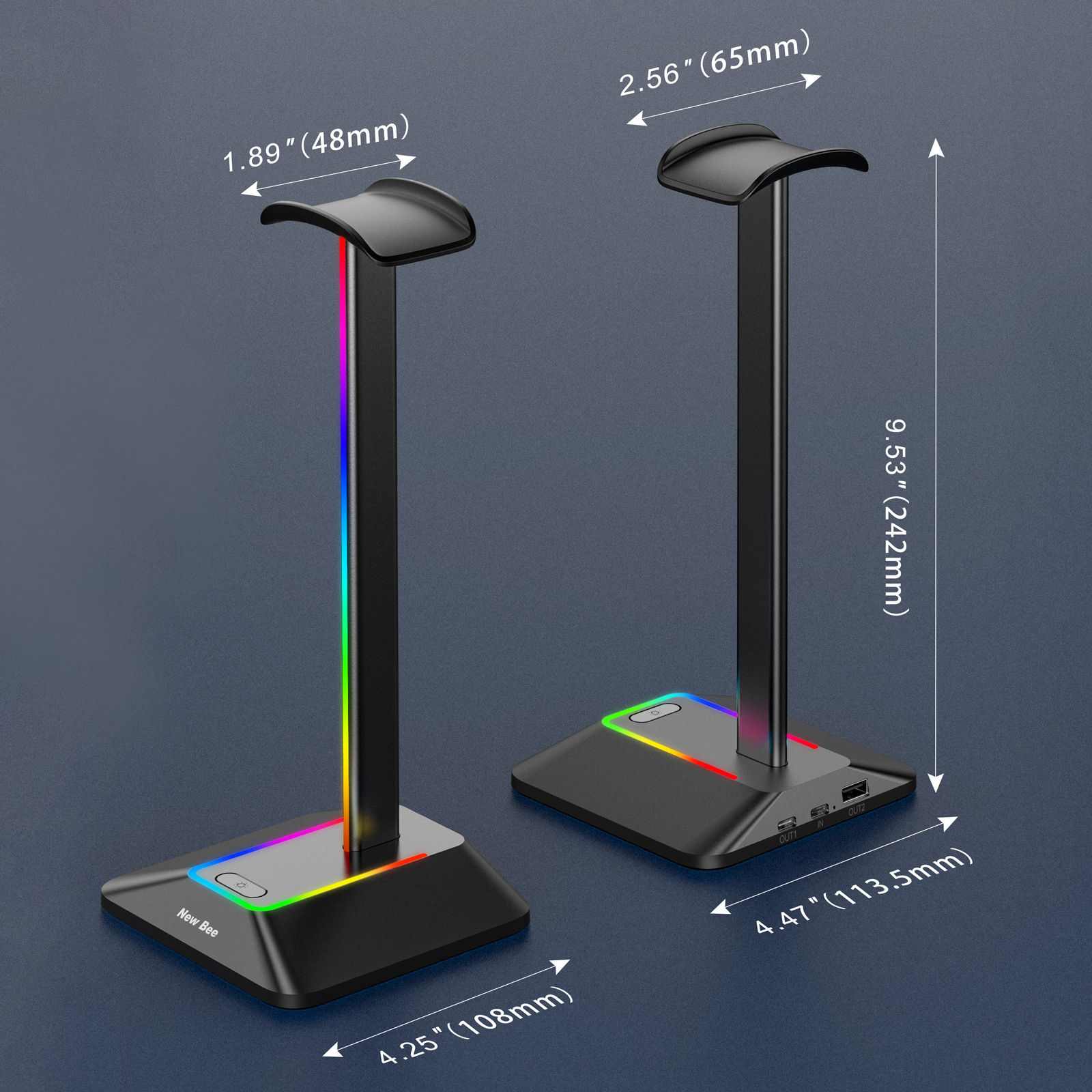 New Bee Z8 RGB Headphones Stan – Esports Gaming Desk recenzja i cena