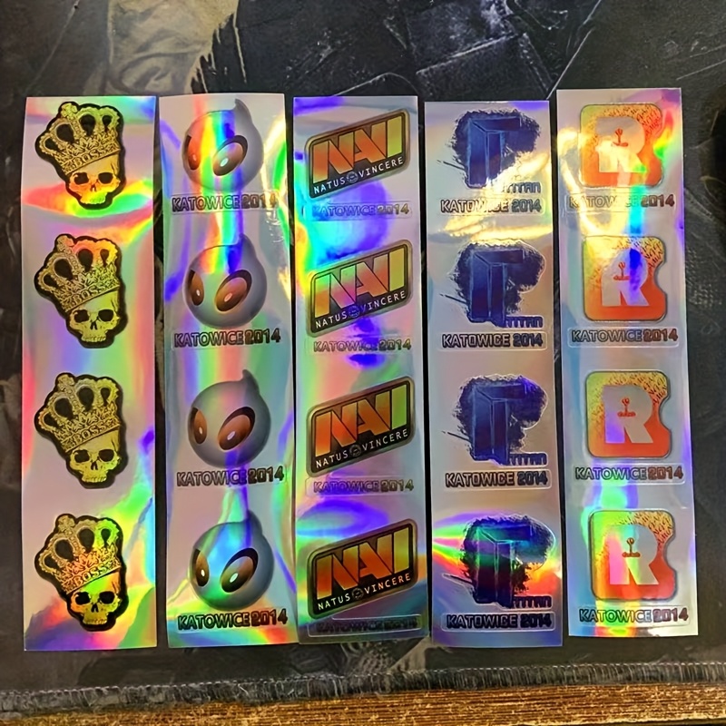 Holographic Gaming Sticker Set – Esports Gaming Logo recenzja i cena