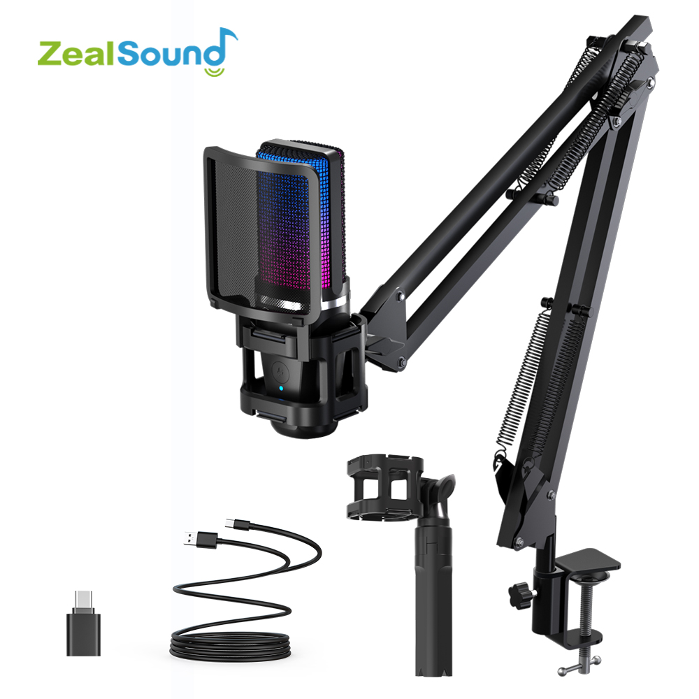 Zealsound RGB Recording Microp – Streaming Mic Condenser recenzja i cena