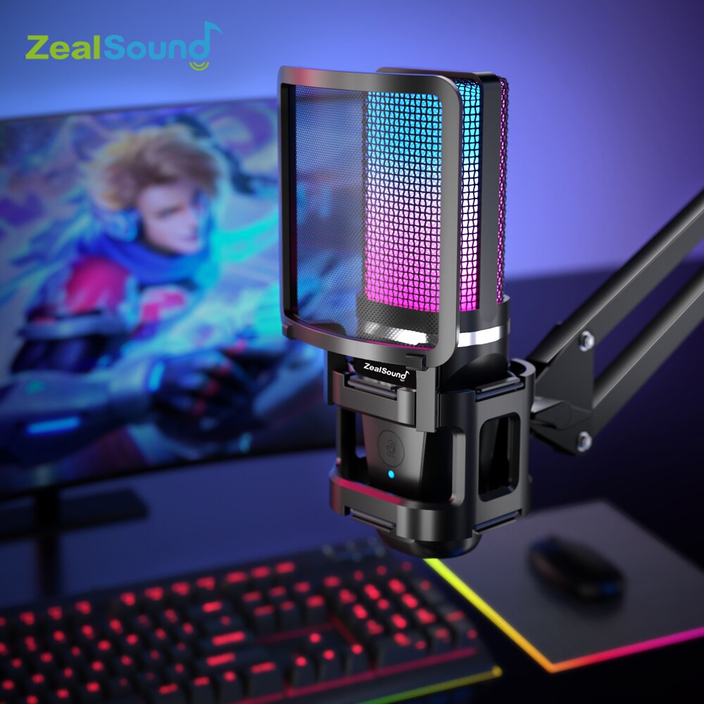 Zealsound RGB Recording Microp – Streaming Mic Condenser recenzja i cena