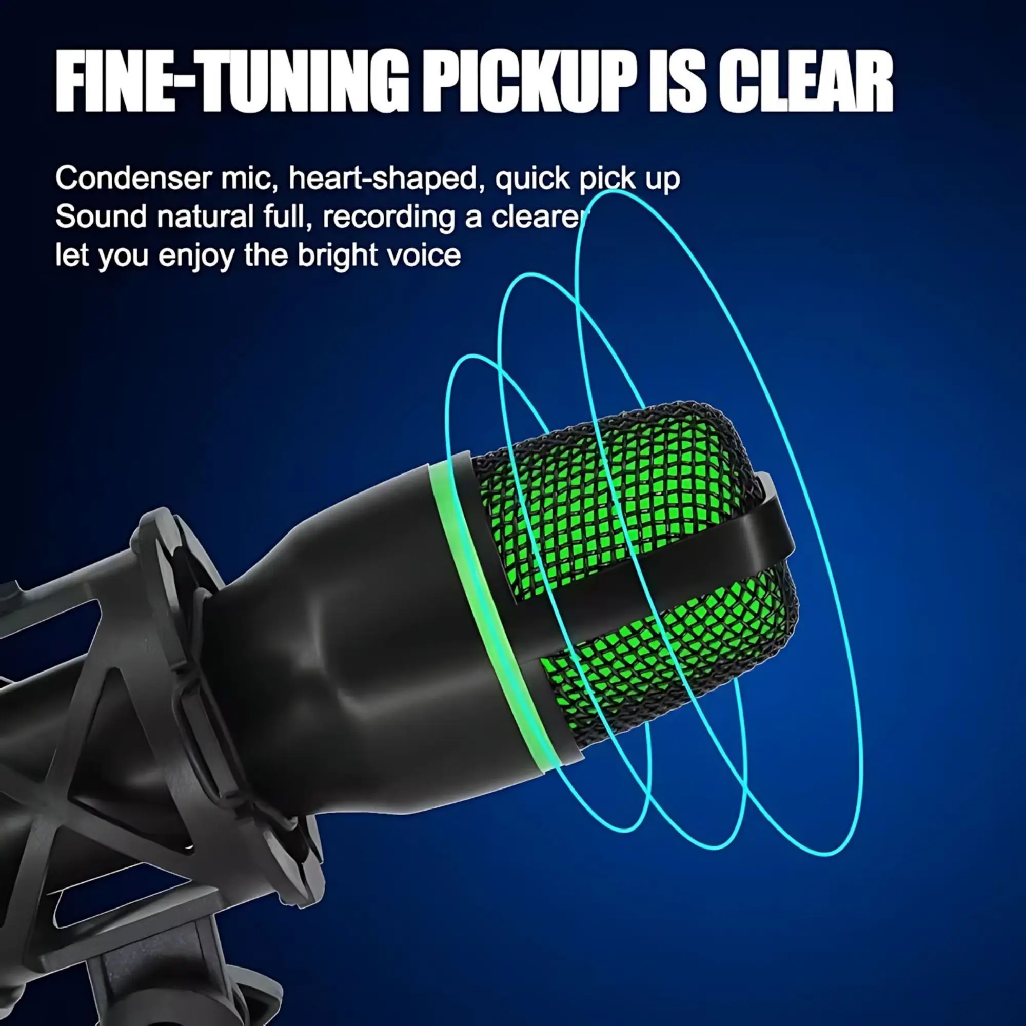 RGB Lighting Microphone Kit wi – Streaming Mic Condenser recenzja i cena