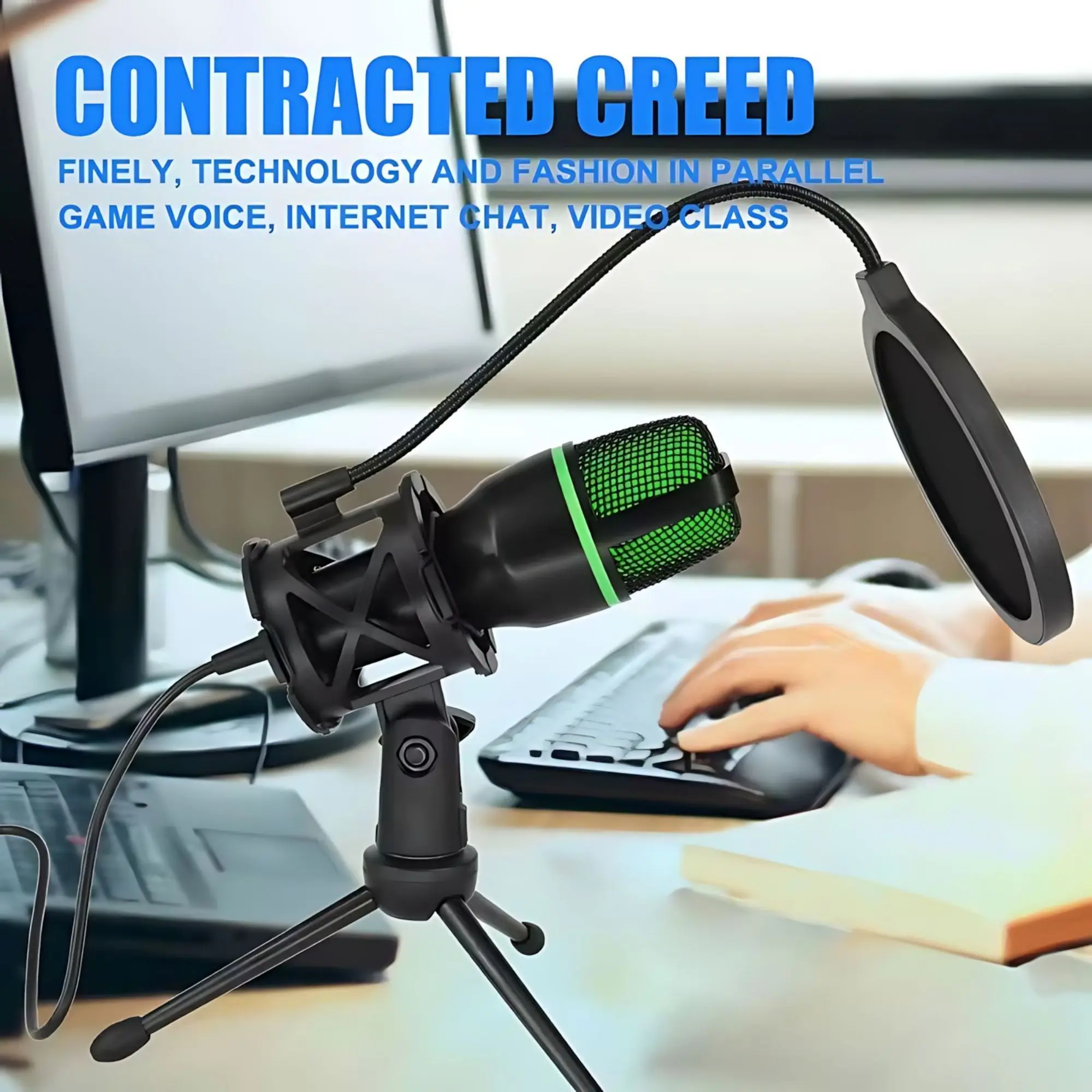 RGB Lighting Microphone Kit wi – Streaming Mic Condenser recenzja i cena