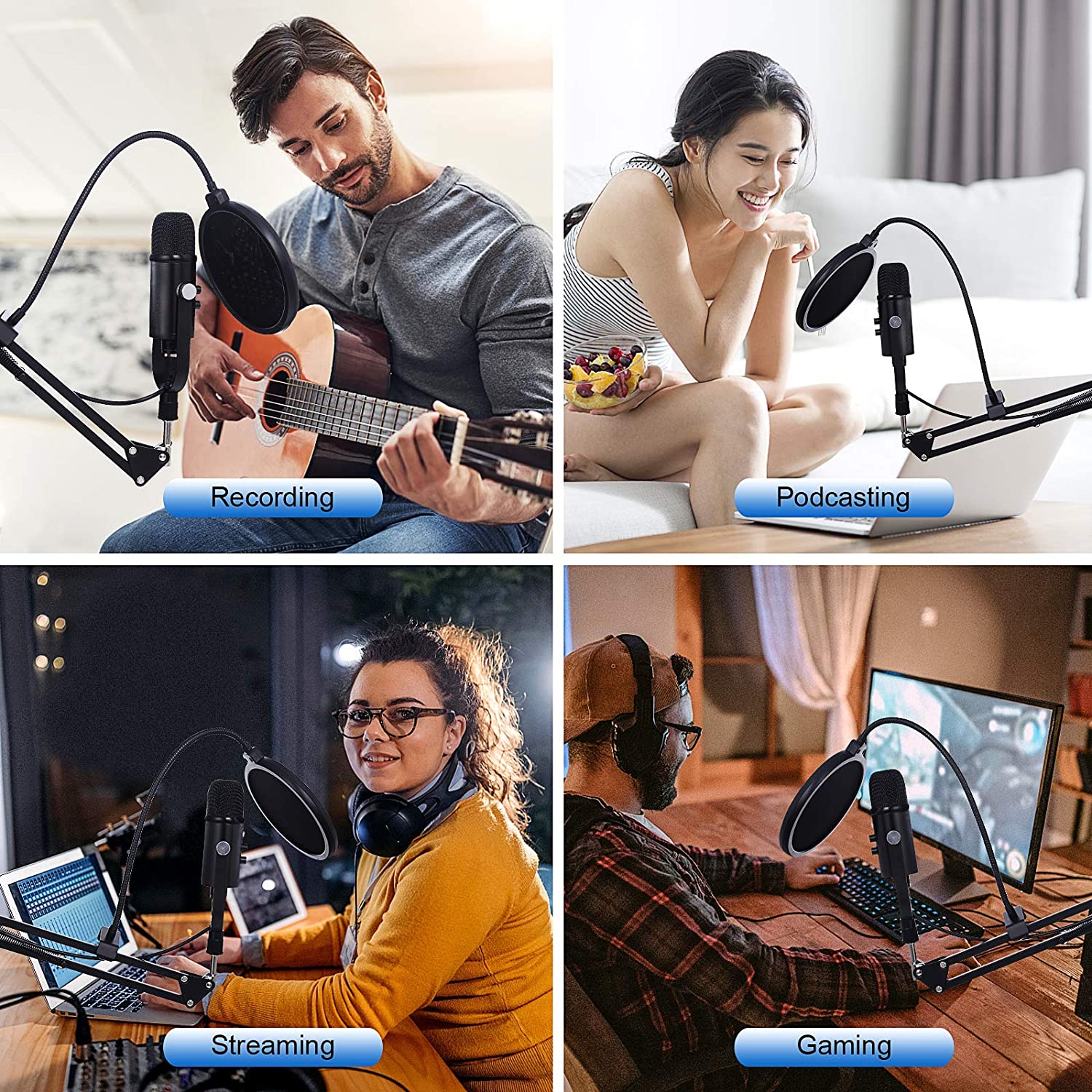 BM86 USB Condenser Microphone  – Streaming Mic Condenser recenzja i cena