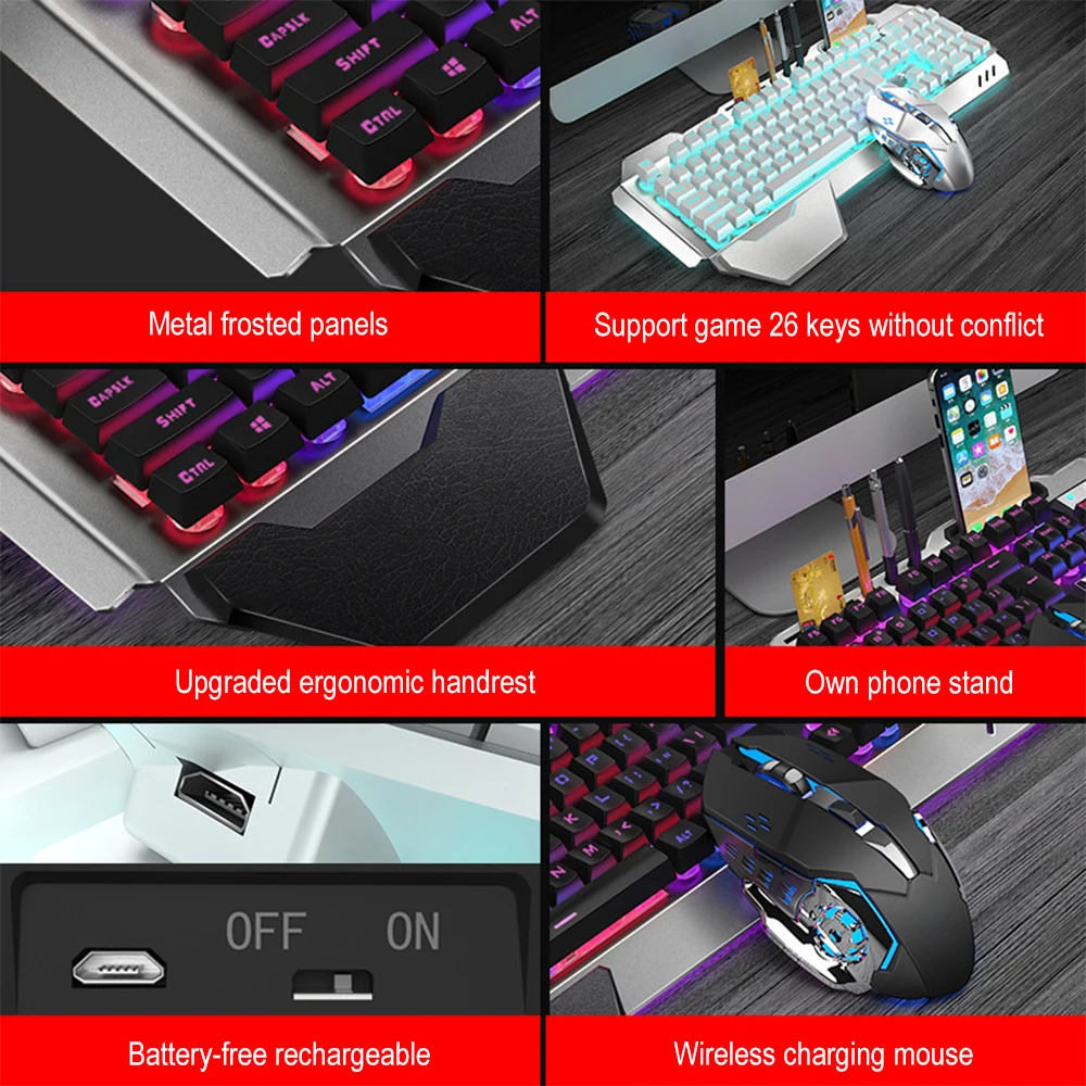 K680 Rechargeable 2.4G wireles – Esports Gaming Keyboard recenzja i cena