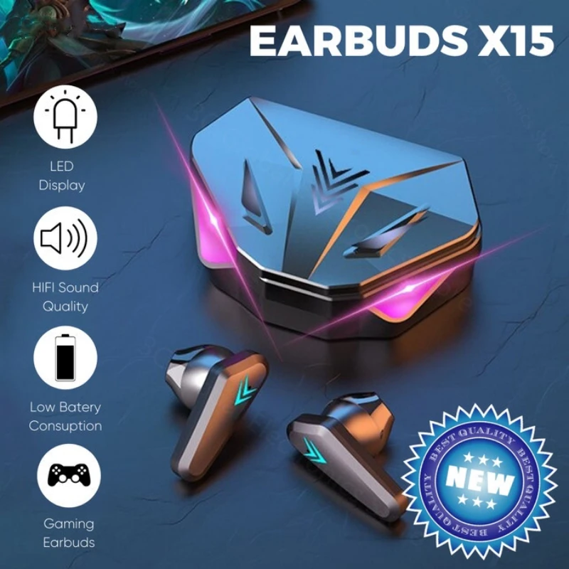 1PCS X15 TWS x15 pro wireless  – Esports Gaming Phone recenzja i cena