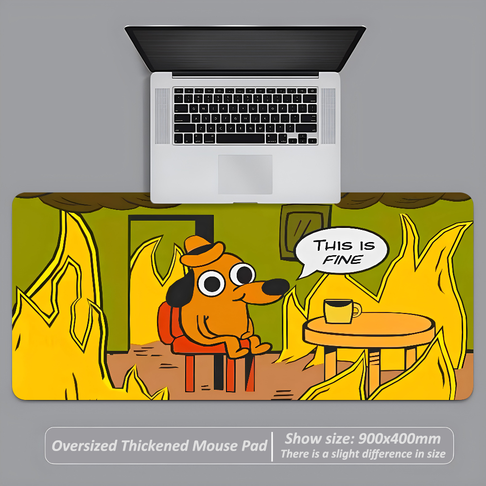 This Is Fine Dog Dachshund Mou – Esports Gaming Desk recenzja i cena