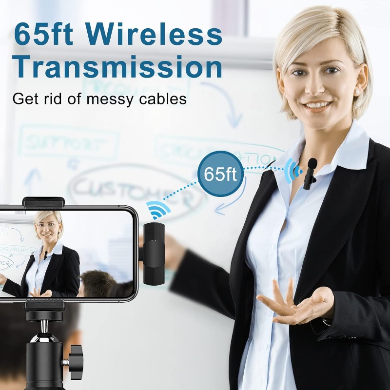 Wireless Lavalier Microphone f – Streaming Mic Condenser recenzja i cena