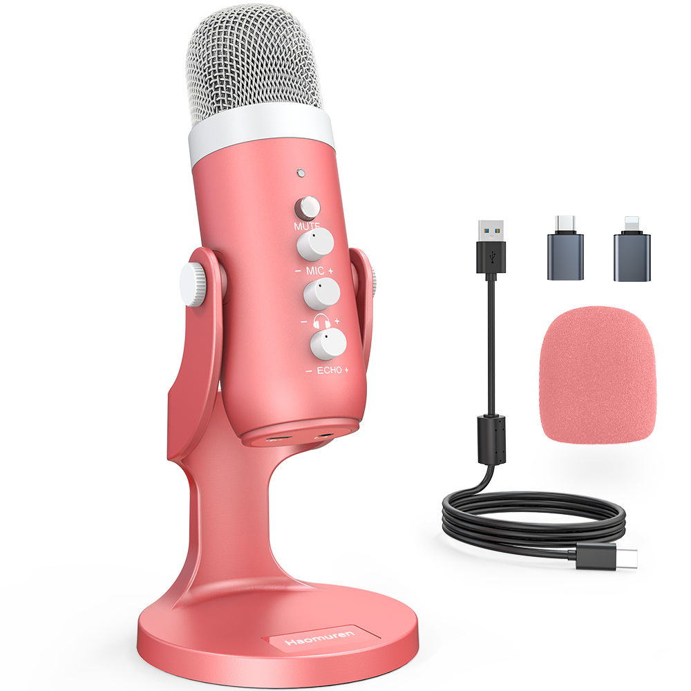 Haomuren USB Condenser Microph – Streaming Mic Condenser recenzja i cena