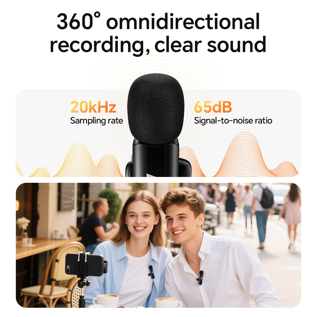 HOCO L20A Wireless Lavalier La – Streaming Mic Condenser recenzja i cena