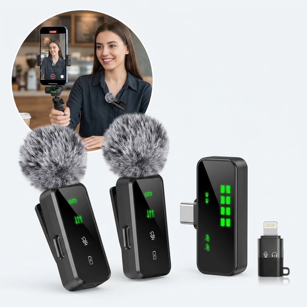 Wireless Lavalier Microphone C – Streaming Mic Condenser recenzja i cena