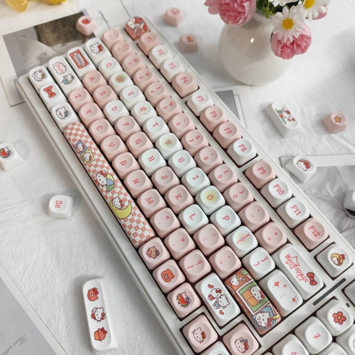 Anime Sanrio Hello Kitty Keyca – Esports Gaming Keyboard recenzja i cena
