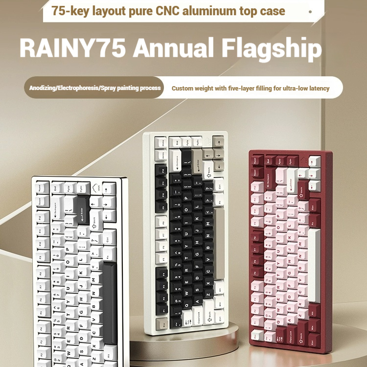 Wireless Bluetooth RAINY75 Cus – Esports Gaming Keyboard recenzja i cena