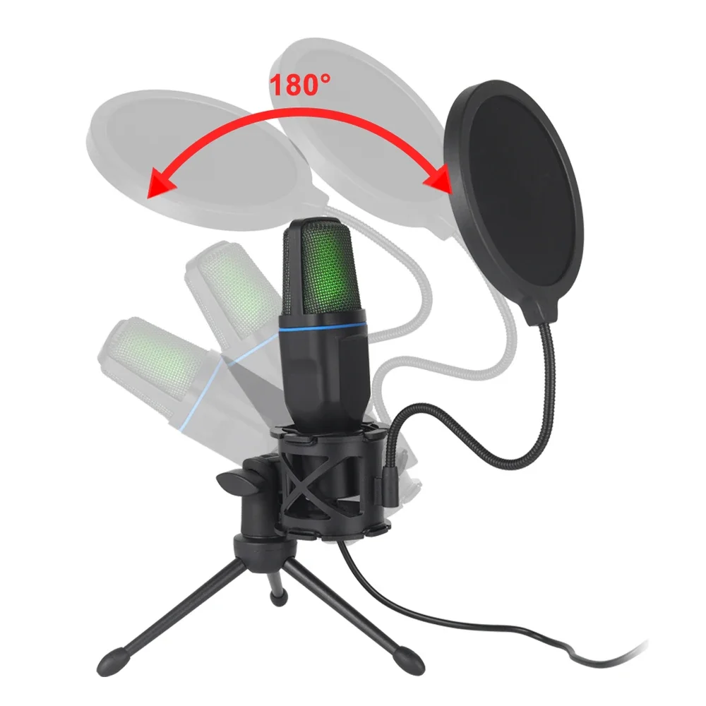 RGB Professional Microphone US – Streaming Mic Condenser recenzja i cena