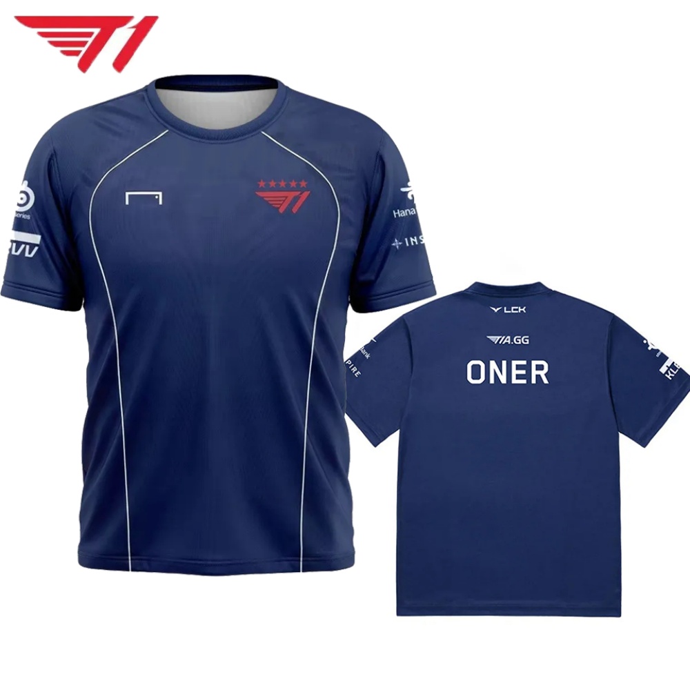 T1 Esports Jersey – Navy Blue  – Esports Gaming Logo recenzja i cena