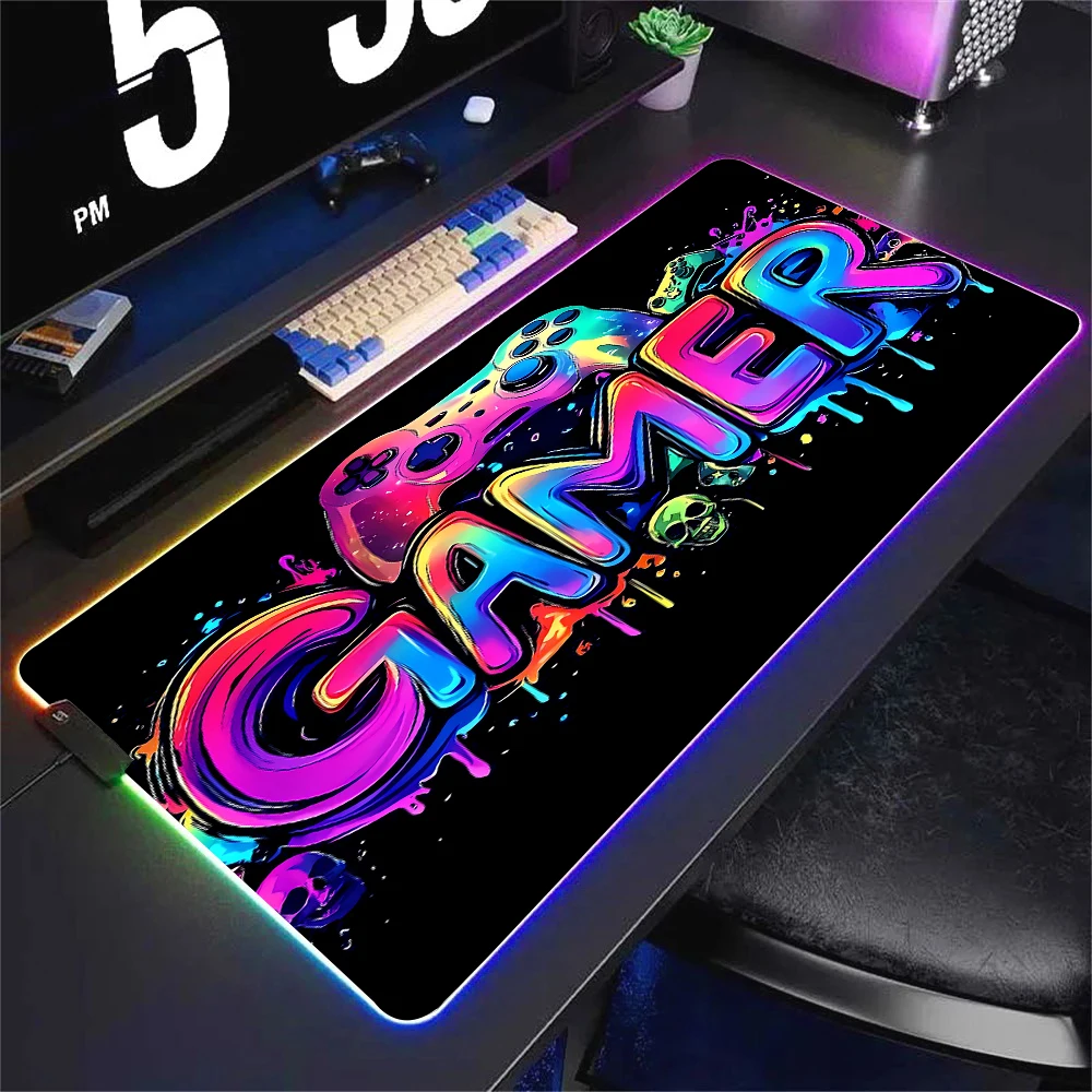 RGB Neon Gaming Controller Art – Esports Gaming Keyboard recenzja i cena