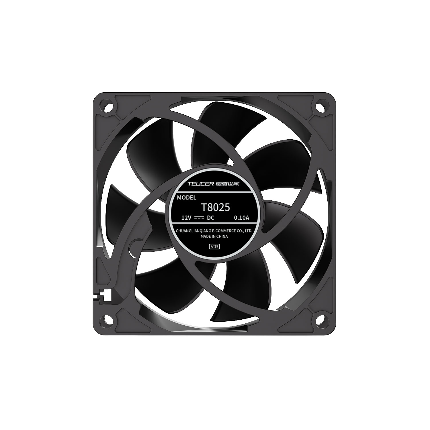 Teucer 8025 PC Case Fan 12V  B – Esports Gaming Fan recenzja i cena