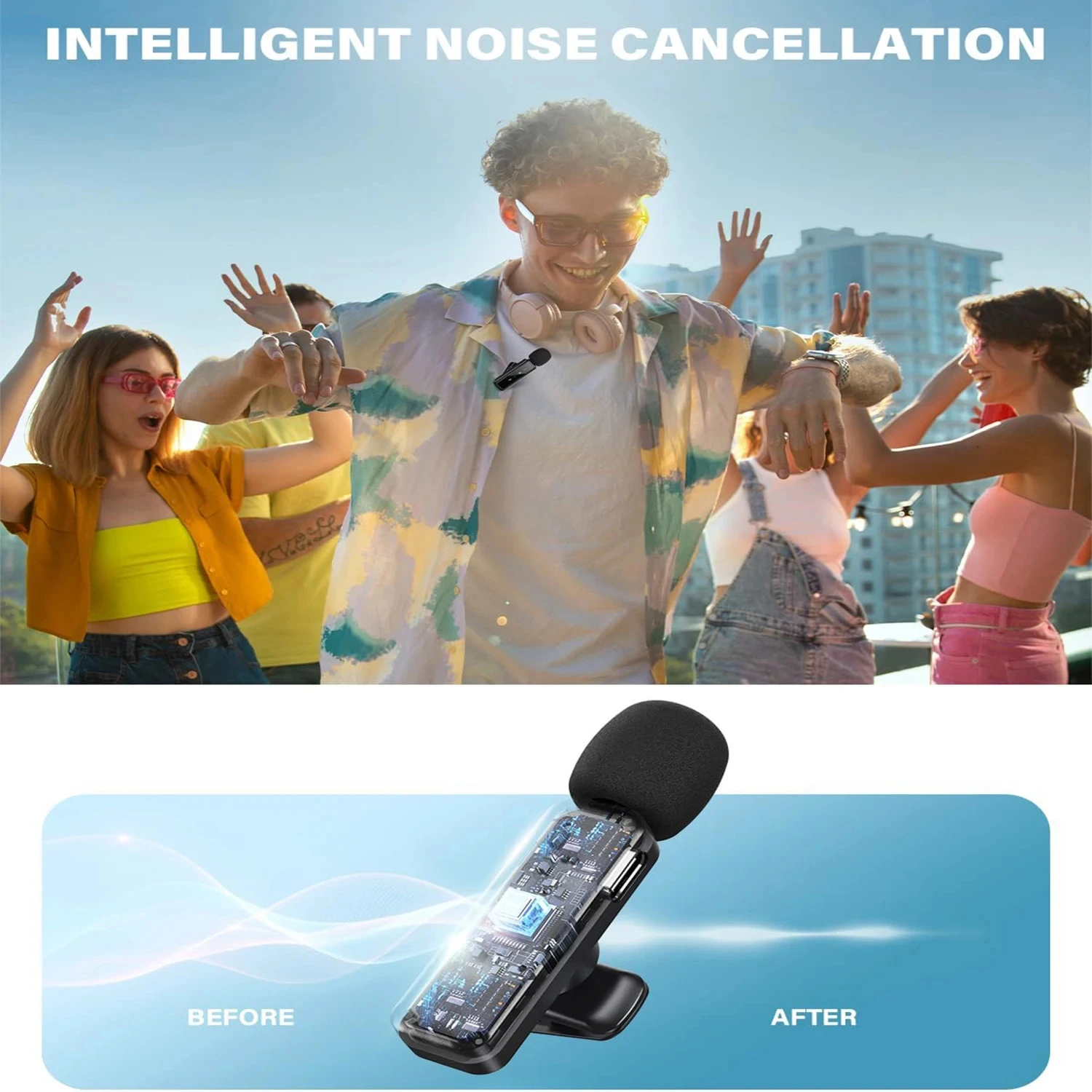 Lavalier Wireless Microphone 8 – Streaming Mic Condenser recenzja i cena