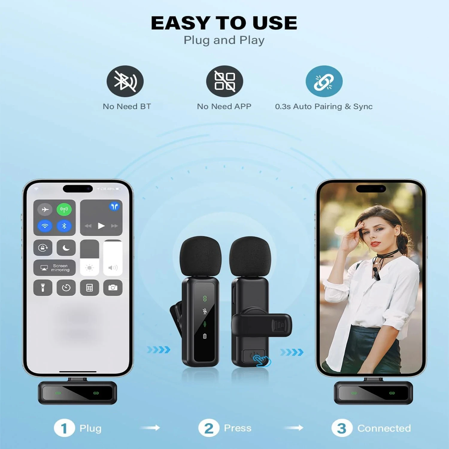 Lavalier Wireless Microphone 8 – Streaming Mic Condenser recenzja i cena
