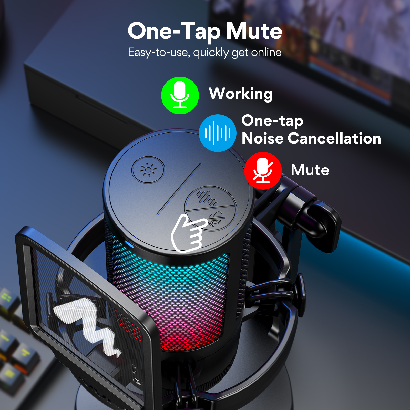 MAONO DGM20 Gaming Microphone  – Streaming Mic Condenser recenzja i cena