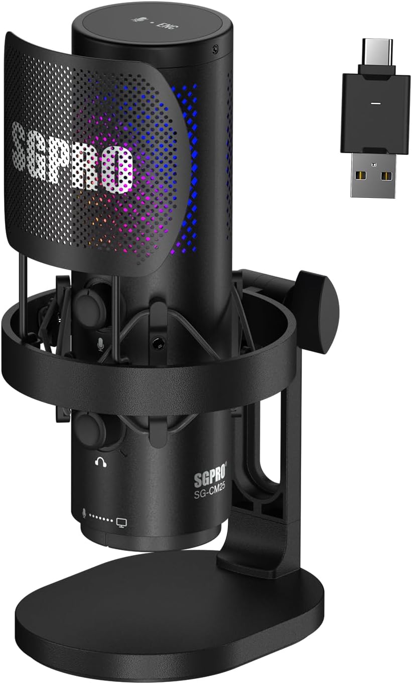 Wireless USB Microphone for St – Streaming Mic Condenser recenzja i cena